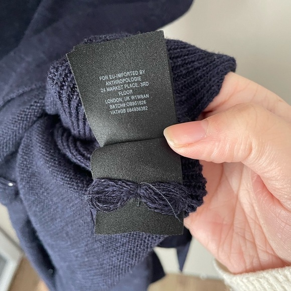 Anthropologie Desmond Navy Blue Sweater Tunic Size Medium - Picture 8 of 10